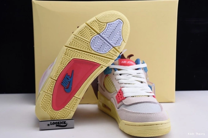 Kicktheory Air Retro 4 Jordan Ice Union Guava DC9533-800 0703